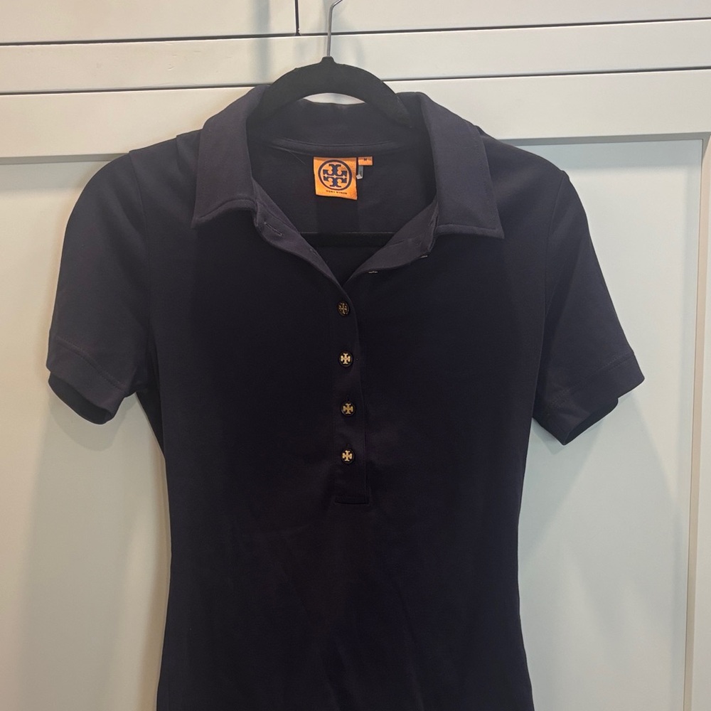 Tory Burch Dark Blue Button Down Shirttory Burch polo